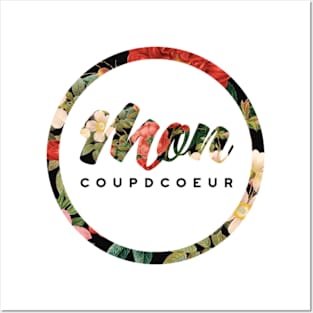 moncoudpcoeur Floral Logo Posters and Art